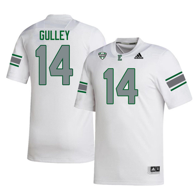 Eastern Michigan Eagles #14 Keylen Gulley College Football Jerseys Stitched Sale-White
